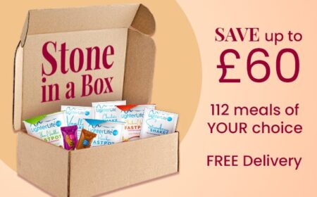 Stone in a box. Save up to £60 a week. 112 meals of your choice. Free delivery.
