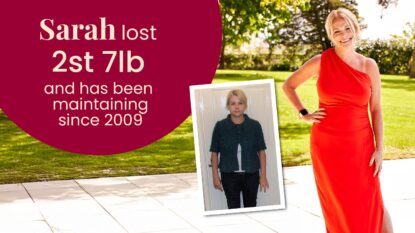 Sarah lost 2 stone and 7 pounds and has been maintaining since 2009